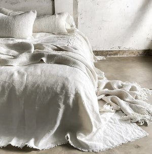 The Sabi Coverlet- Ivory