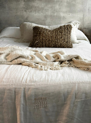 The Sabi Coverlet- Ivory