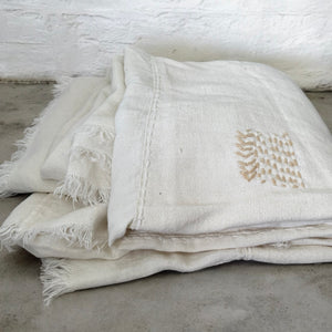 The Sabi Coverlet- Ivory