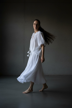 Parasol Skirt- White