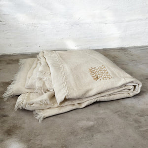 The Sabi Coverlet- Ivory