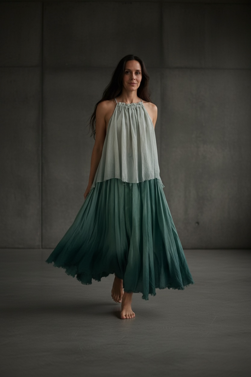 Parasol Skirt- Teal