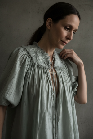 Ophelia Top- Ice Blue