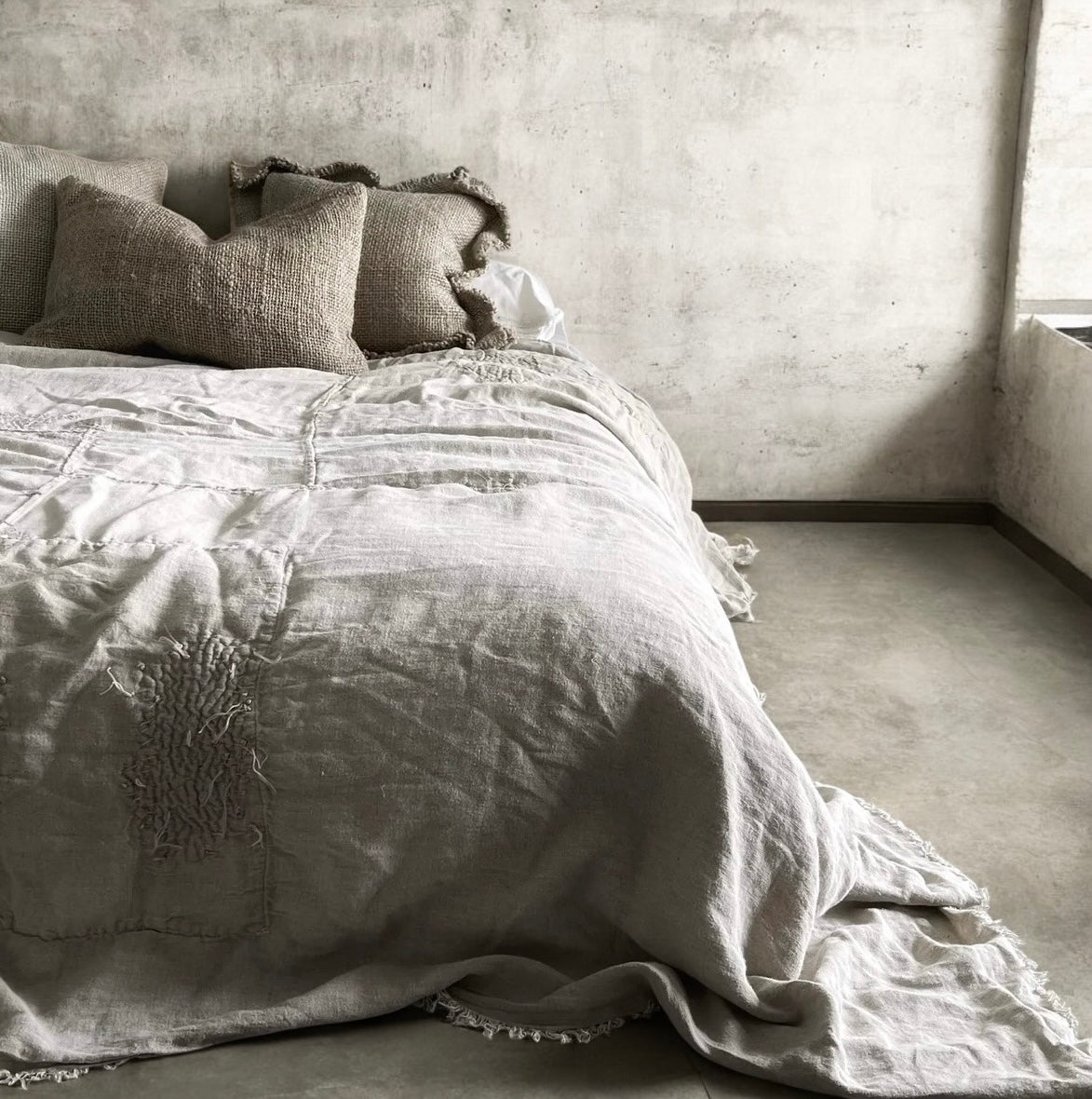 The Sabi Coverlet- Raw Natural