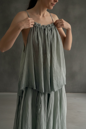 Gidget Shift Top-Ice Blue