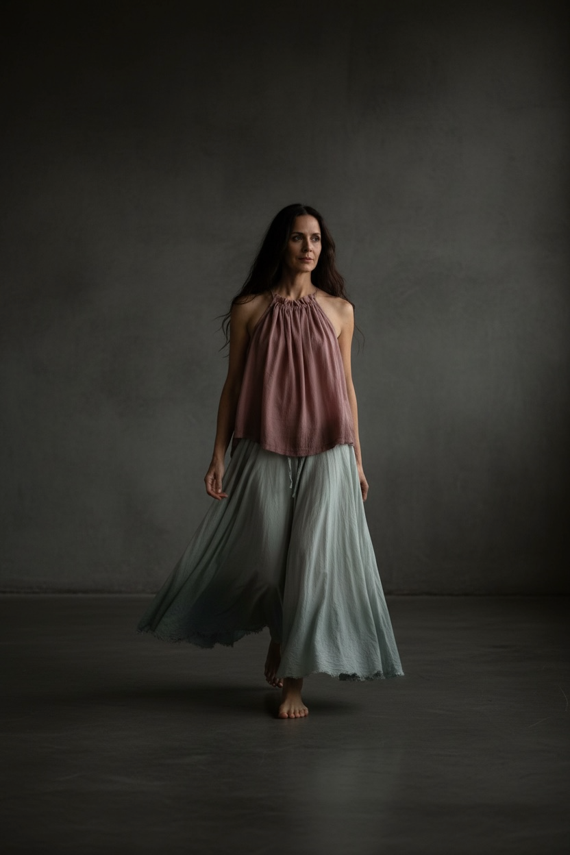 Parasol Skirt- Ice Blue