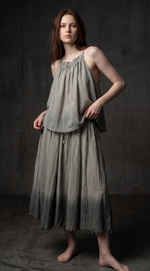 Gidget Shift Top-Smoke