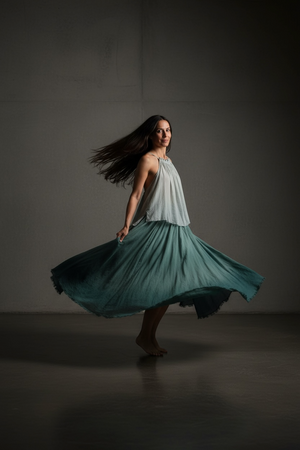 Gidget Shift Top-Ice Blue