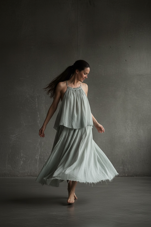 Gidget Shift Top-Ice Blue