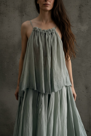 Parasol Skirt- Ice Blue