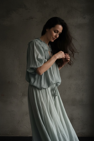 Parasol Skirt- Ice Blue