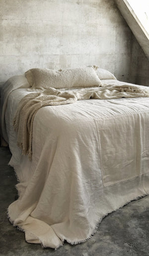 The Sabi Coverlet- Ivory