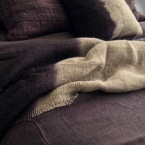 The Sabi Coverlet- Choc Plum