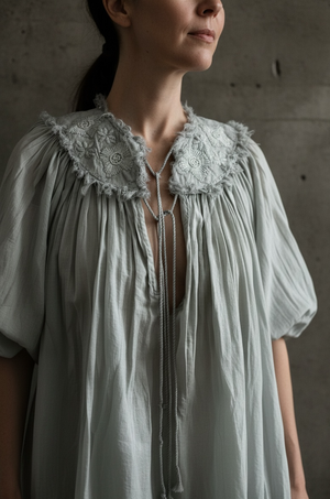 Ophelia Top- Ice Blue