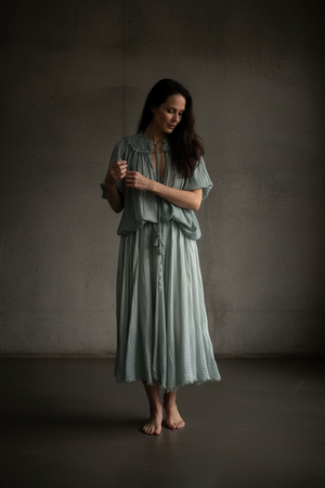 Parasol Skirt- Ice Blue