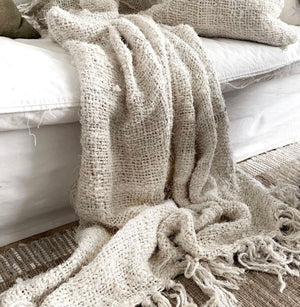 Sherpa Ivory Throw