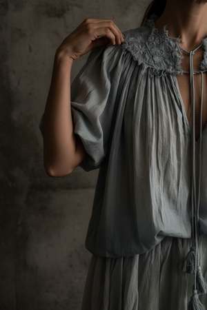 Ophelia Top- Ice Blue