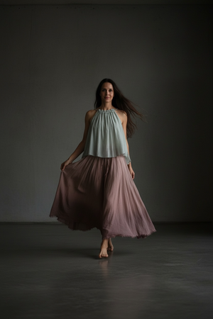 Gidget Shift Top-Ice Blue