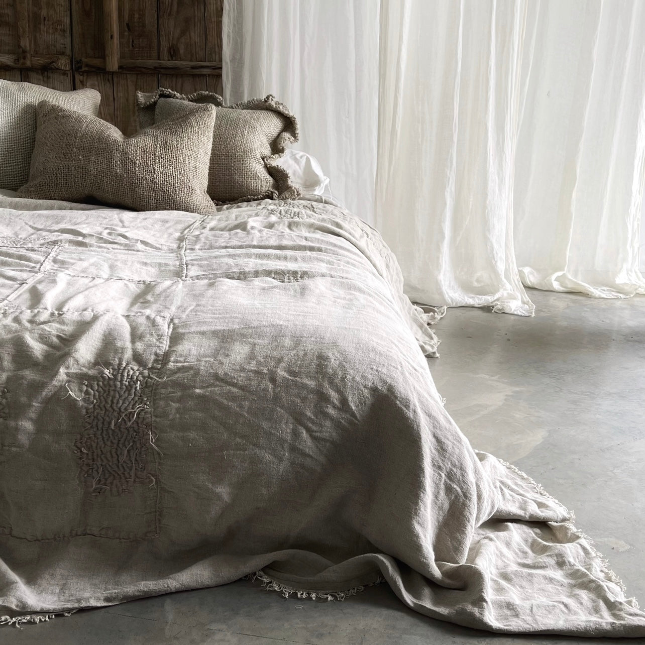 The Sabi Coverlet- Raw Natural