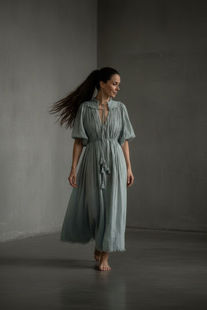 Ophelia Dress- Ice Blue