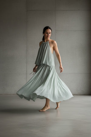 Parasol Skirt- Ice Blue