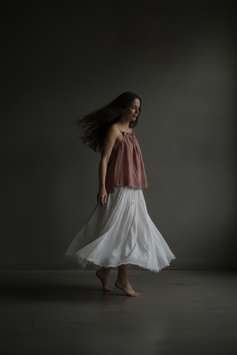 Parasol Skirt- White