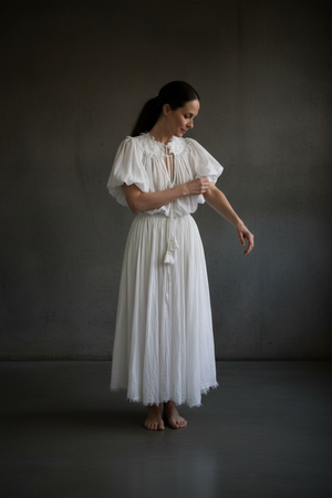 Parasol Skirt- White