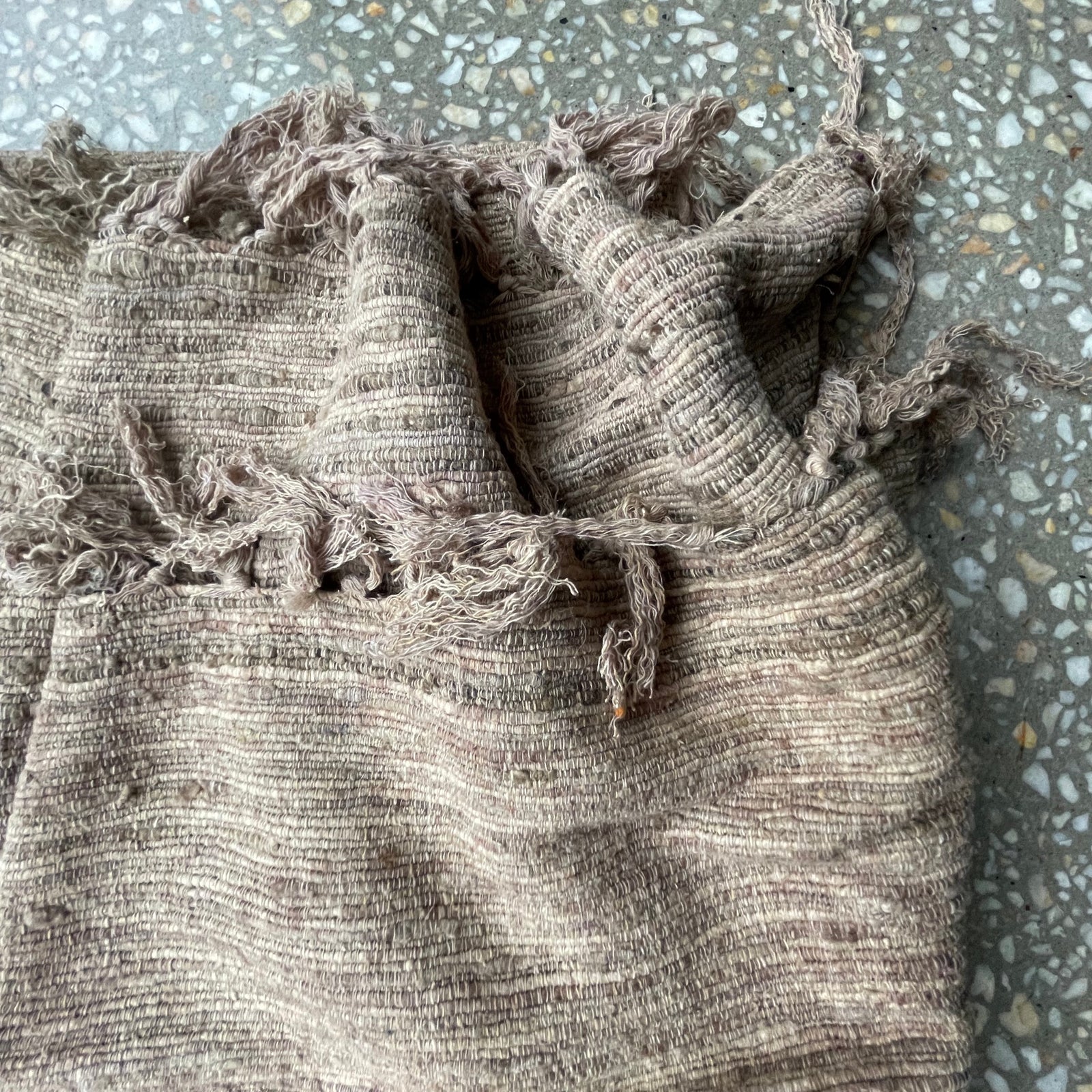 Raw Silk- Natural Throw